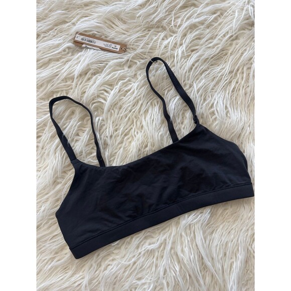Skims Fits Everybody Scoop Neck Bralette Onyx Size Small - Picture 4 of 8